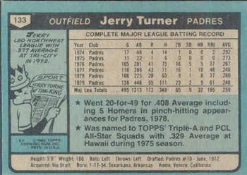Jerry Turner  baseball card collectible - Main Image 2