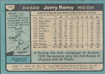 Jerry Remy  baseball card collectible - Main Image 2