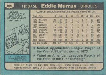 Eddie Murray  baseball card collectible - Main Image 2