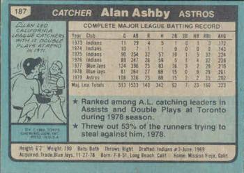 Alan Ashby  baseball card collectible - Main Image 2