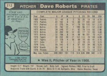 Dave Roberts  baseball card collectible - Main Image 2