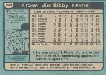 Jim Bibby  baseball card collectible - Main Image 2