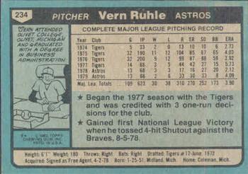Vern Ruhle  baseball card collectible - Main Image 2