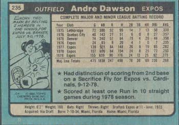 Andre Dawson  baseball card collectible - Main Image 2