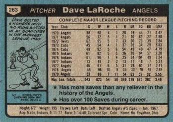 Dave LaRoche  baseball card collectible - Main Image 2