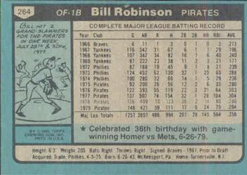 Bill Robinson  baseball card collectible - Main Image 2