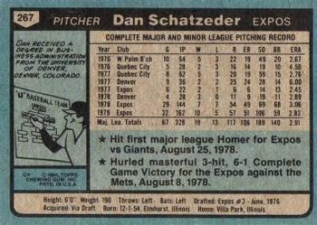 Dan Schatzeder  baseball card collectible - Main Image 2