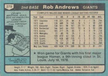 Rob Andrews  baseball card collectible - Main Image 2
