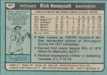 Rick Honeycutt  baseball card collectible - Main Image 2