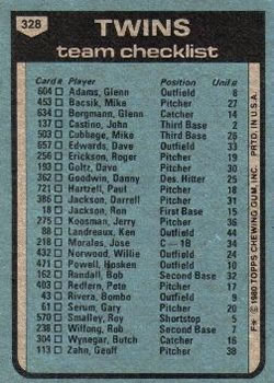 Minnesota Twins / Gene Mauch  baseball card collectible - Main Image 2