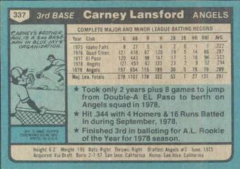 Carney Lansford  baseball card collectible - Main Image 2