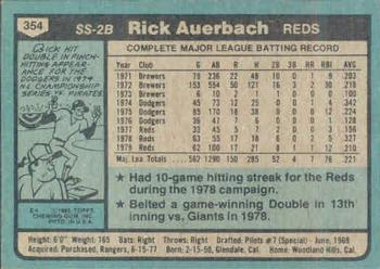 Rick Auerbach  baseball card collectible - Main Image 2