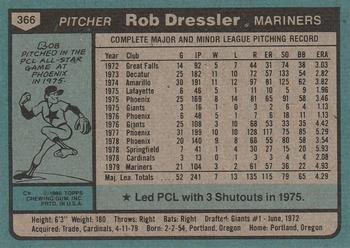 Rob Dressler  baseball card collectible - Main Image 2