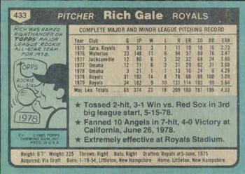 Rich Gale  baseball card collectible - Main Image 2
