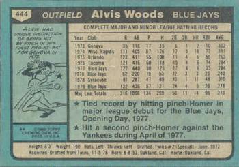 Alvis Woods  baseball card collectible - Main Image 2
