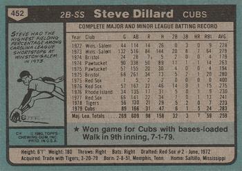 Steve Dillard  baseball card collectible - Main Image 2