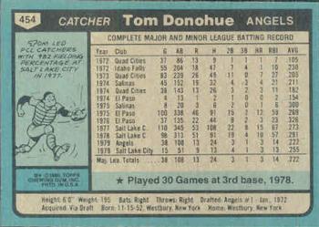 Tom Donohue  baseball card collectible - Main Image 2