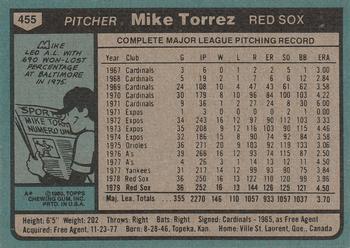 Mike Torrez  baseball card collectible - Main Image 2