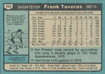 Frank Taveras  baseball card collectible - Main Image 2