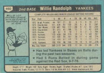 Willie Randolph  baseball card collectible - Main Image 2