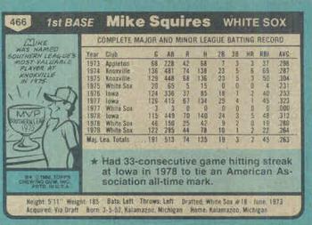 Mike Squires  baseball card collectible - Main Image 2