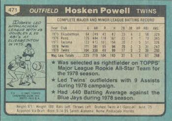 Hosken Powell  baseball card collectible - Main Image 2