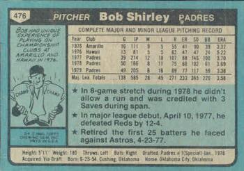 Bob Shirley  baseball card collectible - Main Image 2