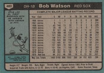 Bob Watson  baseball card collectible - Main Image 2