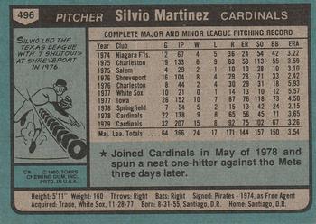 Silvio Martinez  baseball card collectible - Main Image 2