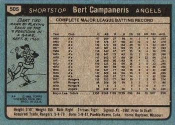 Bert Campaneris  baseball card collectible - Main Image 2