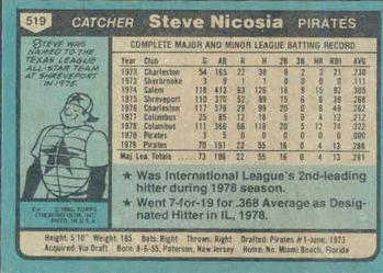 Steve Nicosia  baseball card collectible - Main Image 2