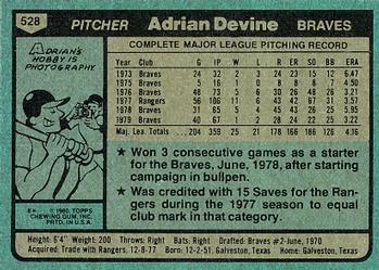 Adrian Devine  baseball card collectible - Main Image 2