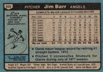 Jim Barr  baseball card collectible - Main Image 2