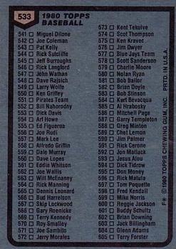 Checklist: 485-605  baseball card collectible - Main Image 2