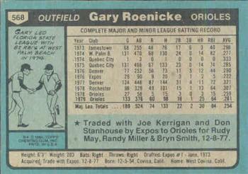 Gary Roenicke  baseball card collectible - Main Image 2