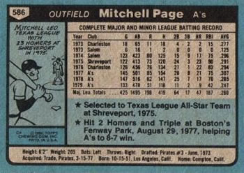 Mitchell Page  baseball card collectible - Main Image 2
