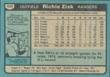 Richie Zisk  baseball card collectible - Main Image 2