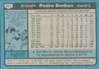 Pedro Borbon  baseball card collectible - Main Image 2