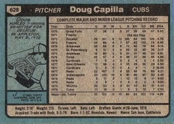Doug Capilla  baseball card collectible - Main Image 2