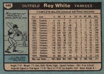 Roy White  baseball card collectible - Main Image 2