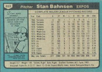 Stan Bahnsen  baseball card collectible - Main Image 2
