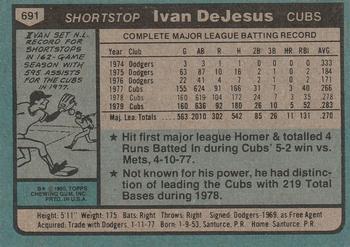 Ivan DeJesus  baseball card collectible - Main Image 2