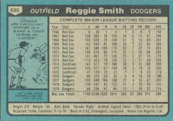 Reggie Smith  baseball card collectible - Main Image 2