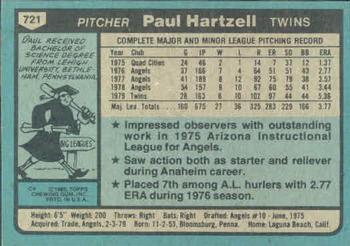 Paul Hartzell  baseball card collectible - Main Image 2