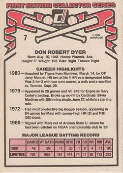 Duffy Dyer  baseball card collectible - Main Image 2