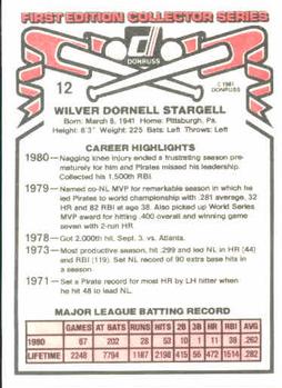 Willie Stargell  baseball card collectible - Main Image 2