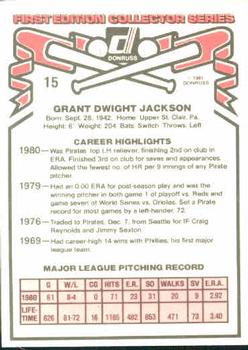 Grant Jackson  baseball card collectible - Main Image 2