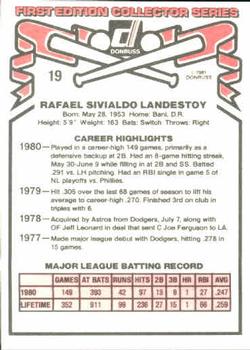 Rafael Landestoy  baseball card collectible - Main Image 2