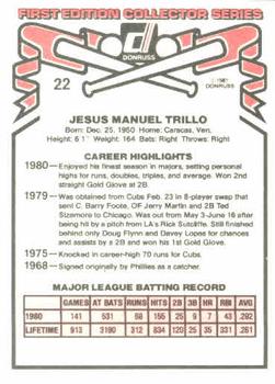 Manny Trillo  baseball card collectible - Main Image 2