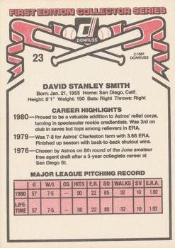 Dave Smith  baseball card collectible - Main Image 2
